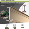 Ceiling Curtain Track Hospital Curtain RV Curtain Commercial Sliding Curtain Track System - Ceiling Mount, Bendable Privacy Room Divider, Flexible Curved Shower Curtain Rod, Easy to Install ( Color : view 4