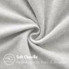MIULEE Pack of 2 Light Gray Throw Pillow Covers 20x20 Inch Soft Chenille Pillow Covers for Sofa Living Room Couch Solid Dyed Cases view 2
