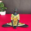 Western Eiderdown Presents Presents New Women Yoga Showpiece(Black & Golden) Yoga Posture Lady Statue Poly Resin Figurine for Home Table Top Living Room Hall Bedroom Shelf #Aport-575 view 1