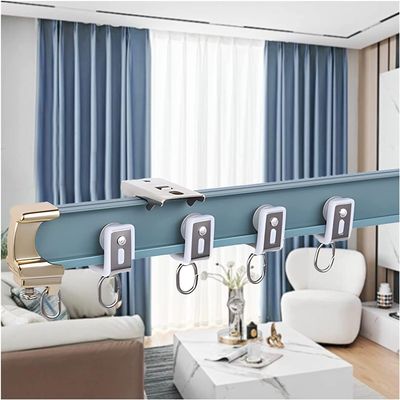 Ceiling Curtain Track Hospital Curtain RV Curtain Commercial Sliding Curtain Track System - Flexible Bendable, Office/Hotel/Hospital Curtain Rod for Dividing Room ( Color : Ceiling Mount , Size : 4m/1