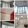 Ceiling Curtain Track Hospital Curtain RV Curtain Commercial Sliding Curtain Track System - Flexible Bendable, Office/Hotel/Hospital Curtain Rod for Dividing Room ( Color : Ceiling Mount , Size : 4m/1 view 2