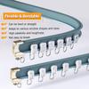 Ceiling Curtain Track Hospital Curtain RV Curtain Commercial Sliding Curtain Track System - Flexible Bendable, Office/Hotel/Hospital Curtain Rod for Dividing Room ( Color : Ceiling Mount , Size : 4m/1 view 3