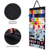 Large Hair Clip Organizer for Teen Girls - Claw Clip Storage for Wall, Door, Closet (Black-A) view 2