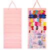 Bow Hanger for Girls Hair Bows - Large Wall, Door, Closet Organizer - Pink view 1