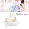 Wedding White Flower Basket Romantic Flower Basket Western Rustic Lace Bowknot Wedding Basket Candy Gift Bag for Wedding Party Banquet Christmas Daily Use view 4
