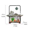 BNNP Indoor Tabletop Fountains Tabletop Desktop Fountain with LED Light Rockery Zen Meditation Indoor Waterfall Feature Suitable for Office Home Bedroom Desk Decoration Decoration Meditation Fountain view 2