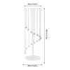 2 PCS 23.6" Silver Acrylic Flower Stands for Wedding Centerpieces, Crystal Vase Holder for Table Decor, Tall Geometric Flower Stands for Wedding Party Hotel Home Event Decoration view 2