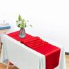 2 Pack Red Table Runners, Christmas Satin Table Runner 12x108 Inches Long, Silk and Smooth Fabric Table Runner for Wedding, Parties, Banquets, Events Decoration view 3