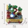 Indoor Tabletop Fountains Tabletop Fountain Waterfall Decor Unique Resin Water Fountain with Rockery Plant Birds Suitable for Office Home Bedroom Desk Decoration Decoration Meditation Fountain view 2