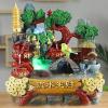 Indoor Tabletop Fountains Tabletop Fountain Waterfall Decor Unique Resin Water Fountain with Rockery Plant Birds Suitable for Office Home Bedroom Desk Decoration Decoration Meditation Fountain view 4