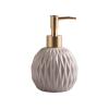400ml Ceramics Countertop Soap Dispenser Liquid Soap Pump Bottle Kitchen Bathroom Refillable Liquid Hand Dish Lotion Pump (Color : Brown, Size : 400ml) view 1
