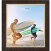 Poster Palooza 11x20 Contemporary Walnut Complete Wood Picture Frame with UV Acrylic Plexiglass, Foam Board Backing & Hardware Included view 4