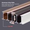 FEHUN Room Divider Track, Hospital Curtain Curved Curtain Rod Track Set, Sliding Living Room Ceiling Room Divider Bracket System with Hooks, Rollers, Rail Connectors, End Cap (Size : 350cm/11.4ft) view 2