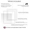 10x15 Frame with Mat - White 12x17 Frame Wood Made to Display Print or Poster Measuring 10 x 15 Inches with White Photo Mat view 3