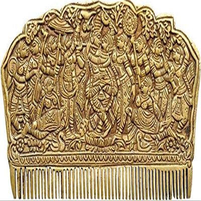 Aashita Creations Rare Collection Brass Idol Radha Krishna & Gopis (Raas Leela); Intricate Carving Indian Antique Collectible Home Temple Dcor Gift
