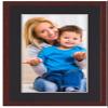 10x15 Frame with Mat - Brown 12x17 Frame Wood Made to Display Print or Poster Measuring 10 x 15 Inches with Black Photo Mat view 2