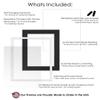 10x15 Frame with Mat - White 12x17 Frame Wood Made to Display Print or Poster Measuring 10 x 15 Inches with Black Photo Mat view 3