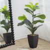 A&B Home 3'H Artificial Tree Potted Fiddle Leaf Fig Plant - Artificial Plants for Home Decor Indoor, Living Room Garden Office Decor view 2