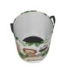 Woodland Green Animal Customized Laundry Basket Clothes Hamper with Name Collapsible Waterproof Large Capacity Organizer Storage for Living Room. view 2