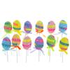 BestPysanky Set of 12 Colorful Easter Egg Picks view 1