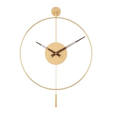 Living Desk Nordic Wall Clock Modern Stylish Unusual Nordic Wall Clock Minimalist Digital Reloj De Pared Home Decoration (Color : Style 3, Size : 8 inch)