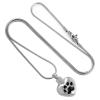 MYPOWER Pet Ashes to Jewelry Dog/Cat Paw Print in My Heart Stainless Steel Cremation Urn Necklace Holder Memorial Jewellery view 4