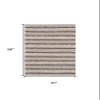 4' X 6' Ivory Tan And Gray Wool Hand Woven Stain Resistant Area Rug view 3