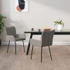 Tidyard 2 Piece Dining Chairs Set Fabric Upholstery Side Chair Metal Legs for Kitchen, Dining Room, Living Room, Home Furniture 21.7 x 22.8 x 32.3 Inches (W x D x H) view 2