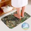 SEPTYK Autumn Hunting Tree Camo Pattern Bathroom Rugs Sets 3 Piece Absorbent Soft Non-Slip Bath Mat U-Shaped Pad and Toilet Lid Cover Washable Bathroom Decoration 19.7"x31.5" view 4