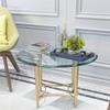 28" Inch Round Tempered Glass Table Top Clear Glass 3/8 "Thick Beveled Polished Edge (3/8 "Thick Beveled Polished Edge, 28) view 2