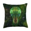alien space encounter, stars of the universe, spooky horror Throw Pillow view 1