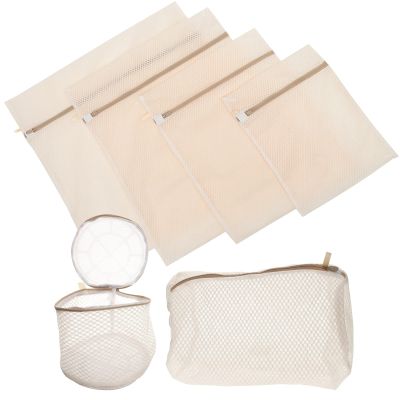Zerodeko 6-piece Mesh Laundry Bag Set Delicate Wash Bag for Underwear Bra Socks