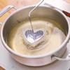 1set Oil Frying Molds for Snacks Non-stick Household Kitchen Gadget Heart Shapes Handle for Easy Frying for Home Restaurants and view 2