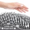 Yimobra Bathroom Rugs Sets 2 Piece, Soft Absorbent Bath Mat and U-Shaped Toilet Rug with Non Slip Backing, Luxury Shaggy Bath Mats for Bathroom, Machine Washable, 31.5"x20"+24"x20", Light Grey view 4
