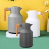 1L Thermal Coffee Carafe, Double Walled Vacuum Flask Water Beverage Dispenser 12 Hour Heat Retention/24 Hour Cold Retention(Gray) view 2