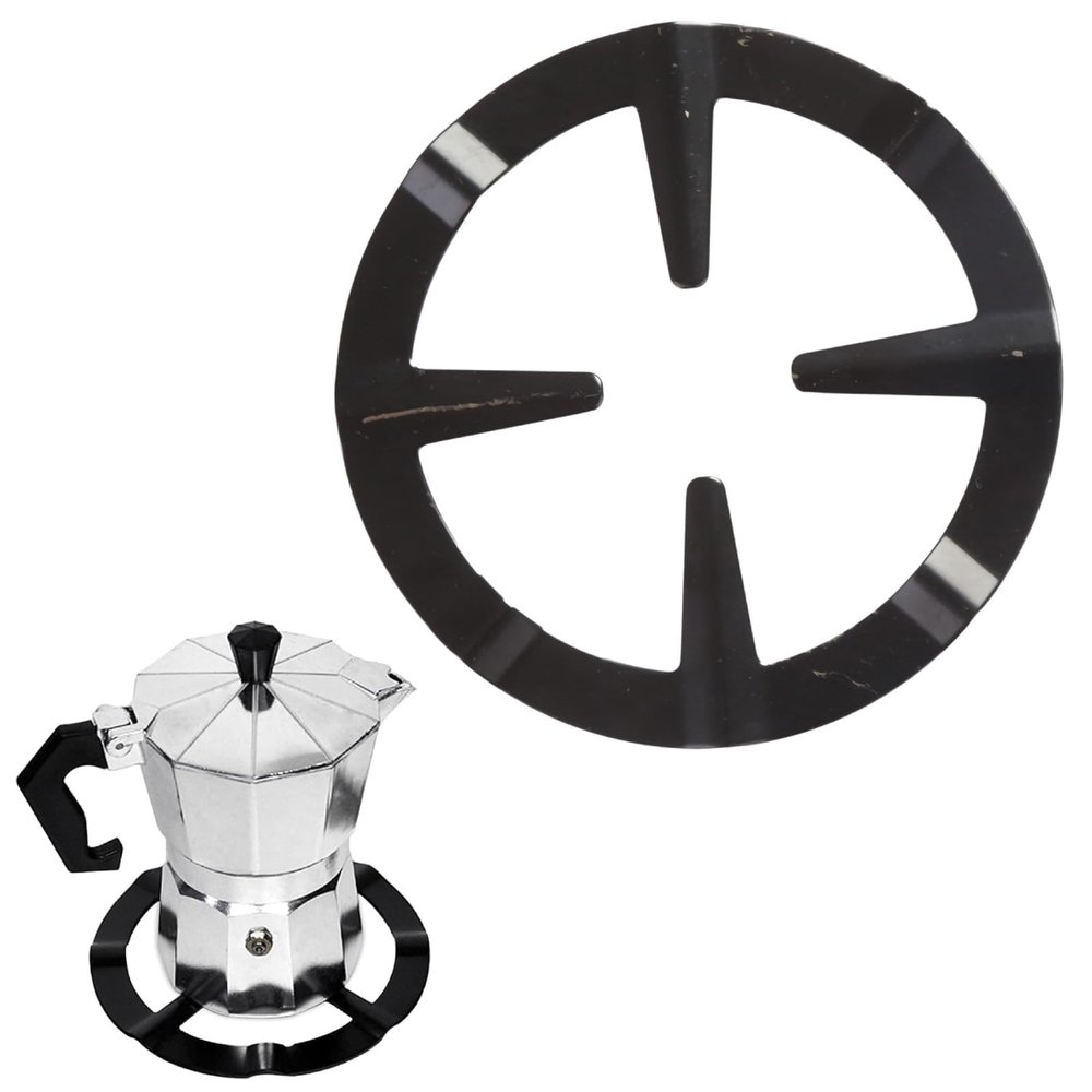 Wok Ring for Gas Stove, Gas Ring Reducer Wok Stand Stove Top Hob Cooker Heat Simmer Coffee Pots Kitchen Utensil(Black)