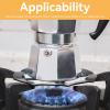 Wok Ring for Gas Stove, Gas Ring Reducer Wok Stand Stove Top Hob Cooker Heat Simmer Coffee Pots Kitchen Utensil(Black) view 4