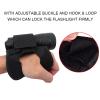 Cyrank Dive Flashlight Glove, Nylon Hands Free Flashlight Holder Led Flashlight Adjustive Universal Wrist Strap Glove Diving Accessory view 3