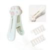 Plastic Clothespins Laundry Clothes Pins-12 Pack, Traceless Clothes Pegs, Bag Clips, Food Package Clip, with Cute Cat Claw Pattern view 1