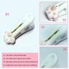 Plastic Clothespins Laundry Clothes Pins-12 Pack, Traceless Clothes Pegs, Bag Clips, Food Package Clip, with Cute Cat Claw Pattern view 3