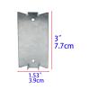 Qlvily 30PCS Nail Plates for Wood Studs, 1.5 x 3 Inch, Sharp Pointed Prongs, Anti-Nail Protection Shield view 2