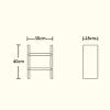 Bookshelf 2-Tier Wood Bookshelf Storage Shelf Desktop Organizer Office Storage Rack Free Style H Wood Display Shelf L 30cmD 18cmH 40cm Bookcases (Color : Black Walnut) view 2