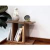 Bookshelf 2-Tier Wood Bookshelf Storage Shelf Desktop Organizer Office Storage Rack Free Style H Wood Display Shelf L 30cmD 18cmH 40cm Bookcases (Color : Black Walnut) view 3