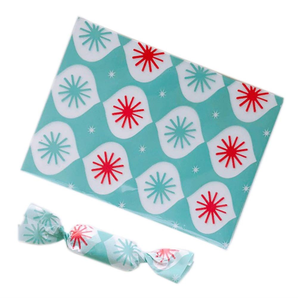 100PCS Twisting Candy Wrapping Papers for Homemade Sweets, 9x12.5cm, 3.5x4.9in, Start, Blue01