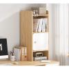 SUNESA Bookshelf Counter Top Bookcase 3-Tier Wood Bookshelf Save Space Countertop Storage Display Rack Desk OrganizerL 10.6"D 6.7"H 31.5" Bookcases (Color : Natural) view 2