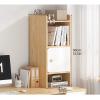 SUNESA Bookshelf Counter Top Bookcase 3-Tier Wood Bookshelf Save Space Countertop Storage Display Rack Desk OrganizerL 10.6"D 6.7"H 31.5" Bookcases (Color : Natural) view 3
