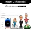 Custom Bobblehead for Women, Personalized Lady Boss Figurine from Photo, Empowerment Gift for Women, Office Desk Decor, Boss Gift, Female Leader Retirement Gift in Blue Suit, Handmade Collectible view 2