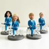 Custom Bobblehead for Women, Personalized Lady Boss Figurine from Photo, Empowerment Gift for Women, Office Desk Decor, Boss Gift, Female Leader Retirement Gift in Blue Suit, Handmade Collectible view 4