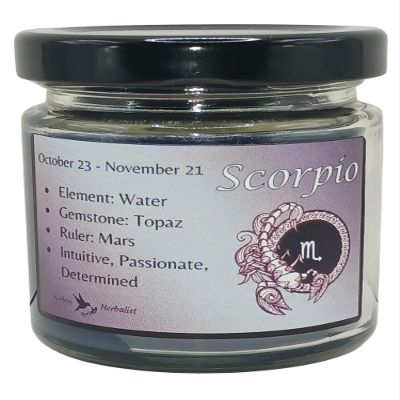 SCORPIO Zodiac Soy Wax Candle