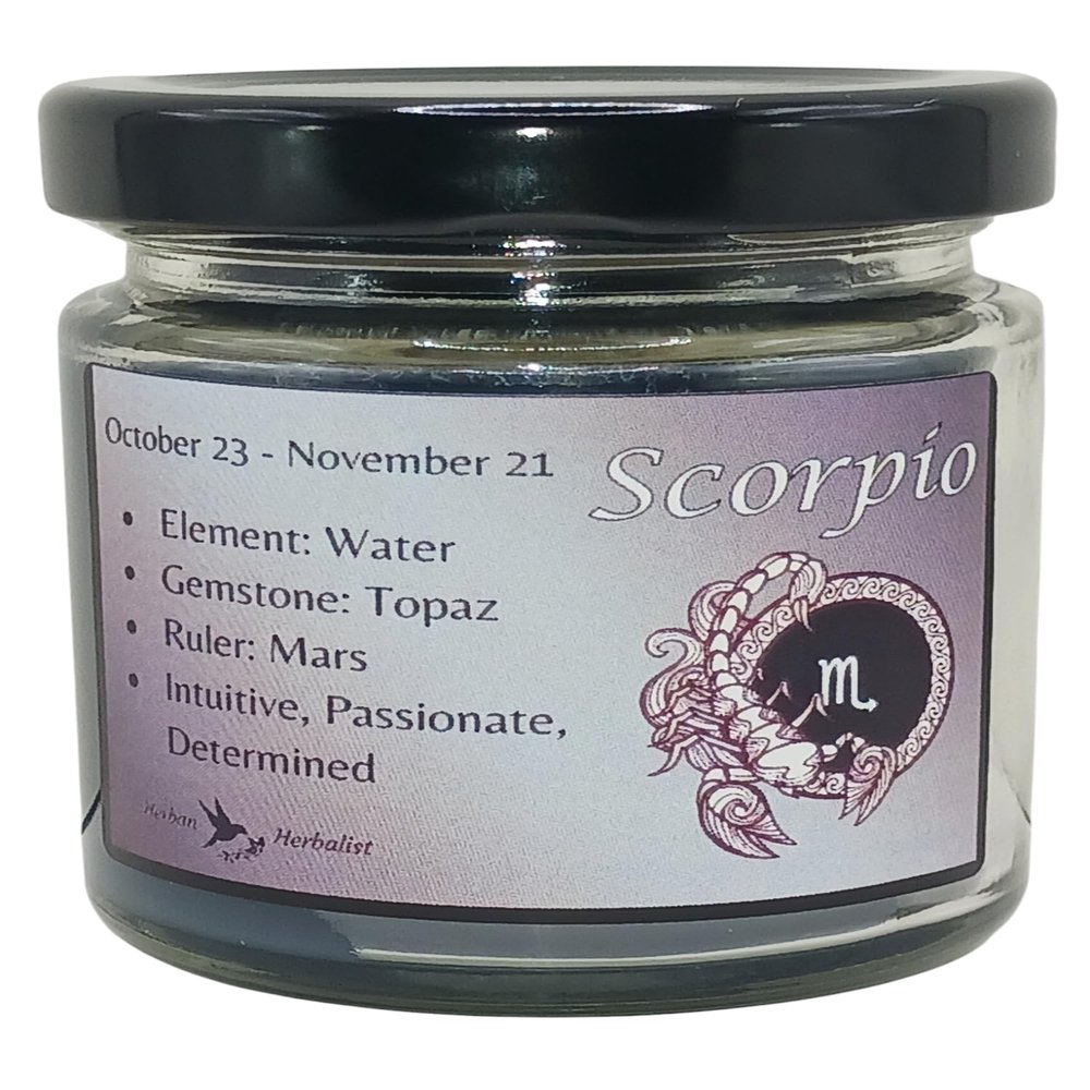 SCORPIO Zodiac Soy Wax Candle